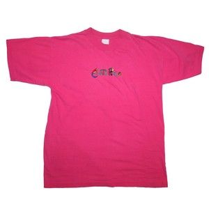 Costa Rica Shirt Vintage 90s Tee Pink Medium